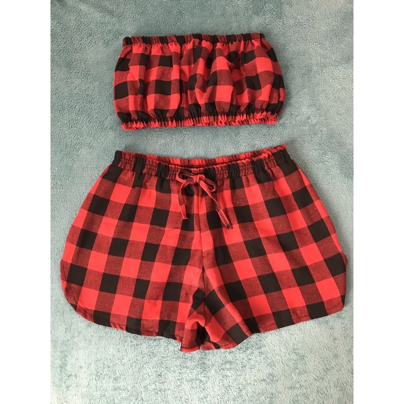 Conjunto Xadrez Vermelho - Mini&Mini - Estilo e conforto para