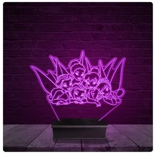 Luminária e Abajur Acrílico Led - Tinker Bell