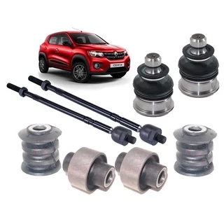 Kit Bucha Bandeja + Barra Axial + Pivo Kwid 2018 2019 2020