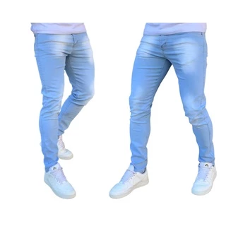 Calça Skinny Jeans Masculina Clara Com Lycra