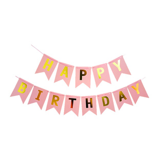 Para Barbie tema decoração rosa balões puxar bandeira banner bolo inserir  cartão conjunto meninas festa de aniversário suprimentos ornamento