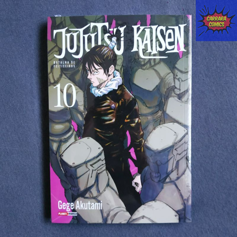 Mangá Jujutsu Kaisen - Volume 10 (Lacrado, Novo, Panini Mangás, Batalha de Feiticeiros)