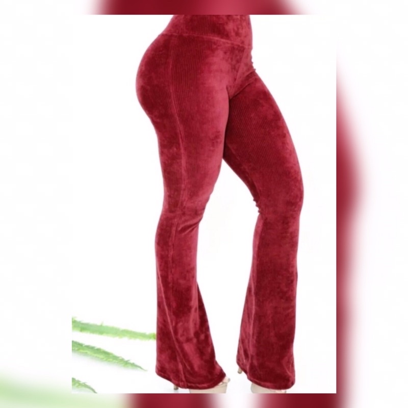 Calça de veludo sales vermelha