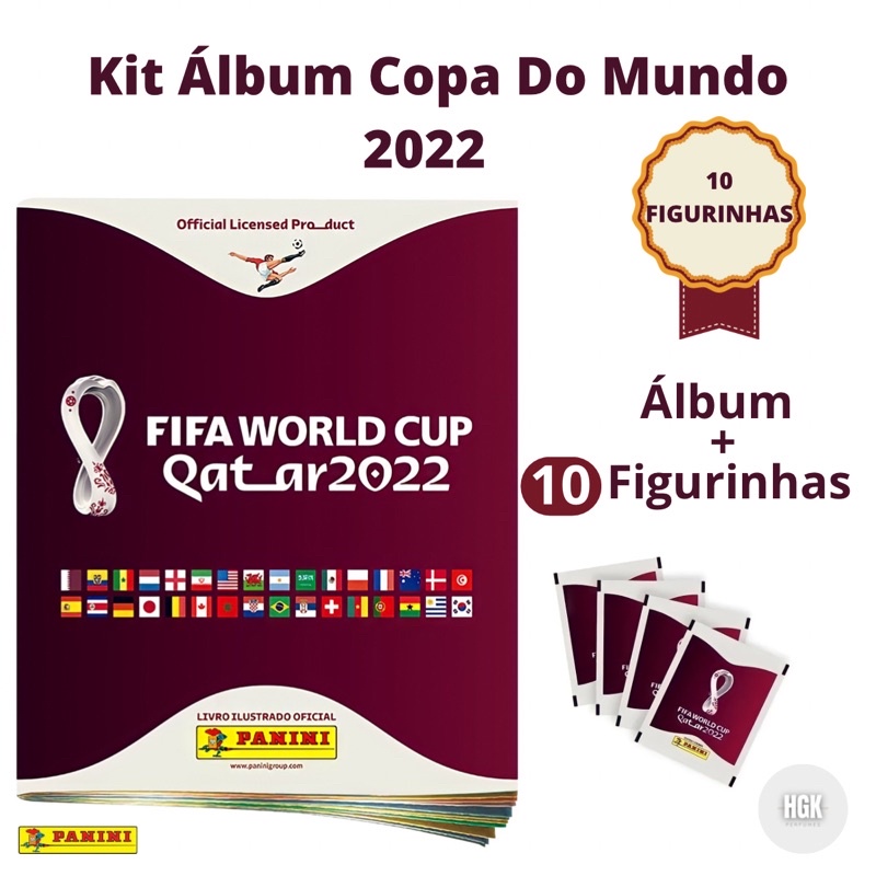 Kit Jogo de Cartas Uno Minimalista Mattel + Álbum da Copa do Mundo