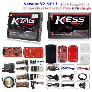 KESS V2 V2.47 V5.017 EU Red ECM Winols KTAG V2.25 V7.020 4 LED Versão  ECU OBD Ferramenta Programadora De Carros em Oferta na Shopee