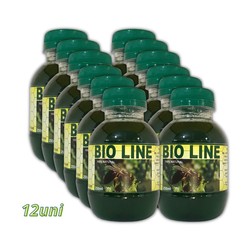 Xarope Bio Line de Menta 250ml cada kit com 12 potes Shopee Brasil