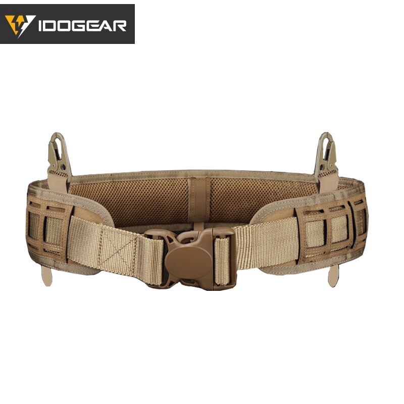 IDOGEAR MOLLE Tactical Belt Quick Release Laser Cut Loading Padded ...