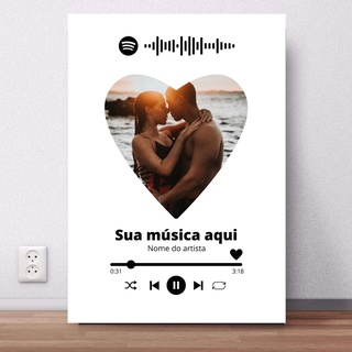 Placa Spotify Música do Casal Personalizada 2 - Namorados 56