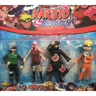 Naruto Kit Completo 4 Bonecos Articulado 15cm Uzumaki Sasuke