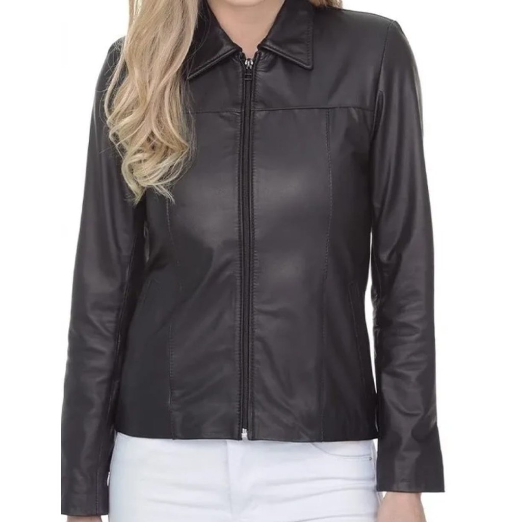 Blazer de best sale couro legitimo feminino