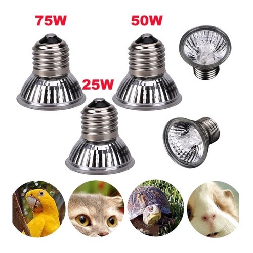 Lampada Uva Uvb Aquecimento Repteis Tartarugas Para Terrario