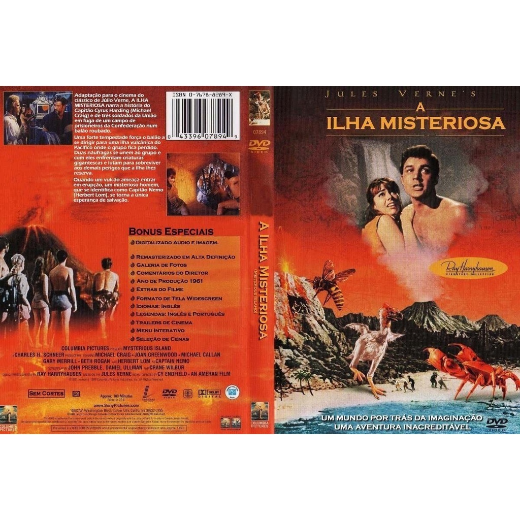 SPACETREK66 - DVD A ILHA MISTERIOSA - 1961 - DUBLADO