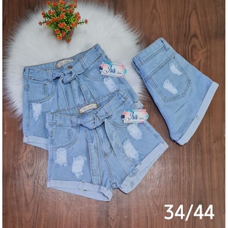 Short de amarrar cheap na cintura jeans