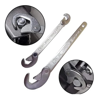 Jogo 2 Chave Para Tubos Mestra Auto Ajustável Universal 9 A 32 Mm Chave Inglesa Grifo