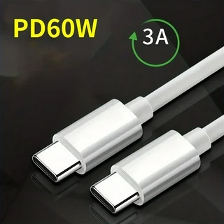Cabo De Dados Tipo C De 60W3A , De Carregamento Rápido , Para De Telefone Celular 100 CM/3.3 Pés Carregador USB -