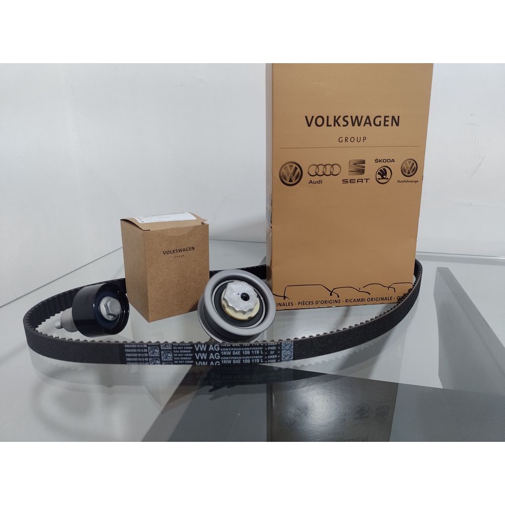 Correia Dentada e Tensor ORIGINAL VOLKSWAGEM Motor MSI/MPI/TSI (Up/Polo ...