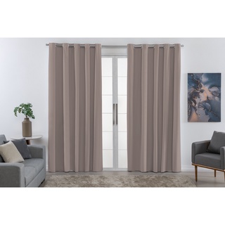 Cortina Blackout 2,80M x 2,30m Corta Luz Para Varão Simples Quarto Sala