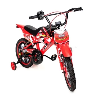Bicicleta Infantil Moto Cross Aro 16 Vermelha - Unitoys
