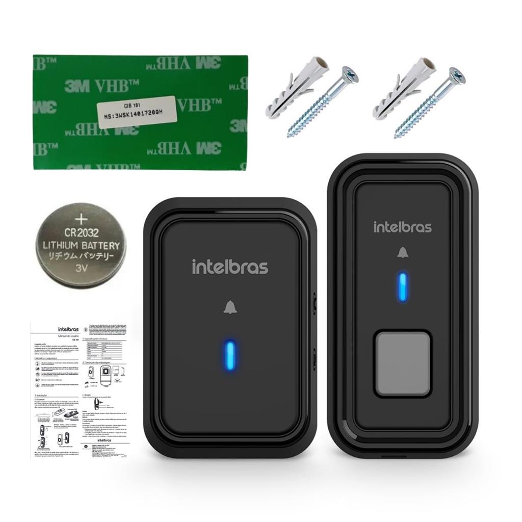 Campainha sem fio CIB 101 a prova d'agua Intelbras