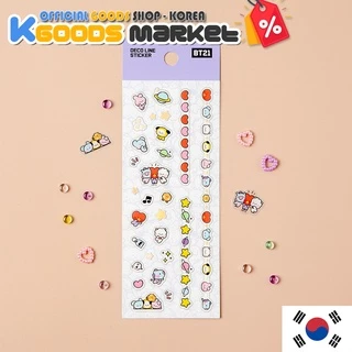 Linha Adesivo Decodificação BTS BT21/Bens Oficiais
