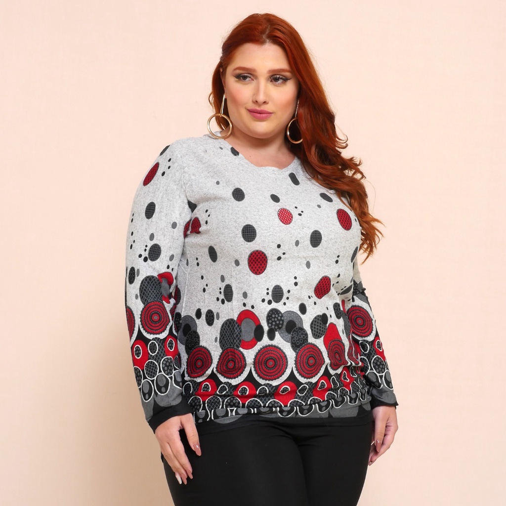 Blusa frio hot sale feminina plus size