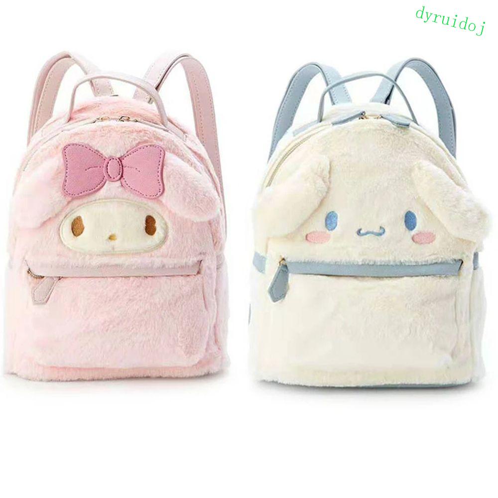 DYRUIDOJ1 Mochilas De Pelúcia Anime Kawaii My Melody Cinnamoroll Animals Plushie Saco
