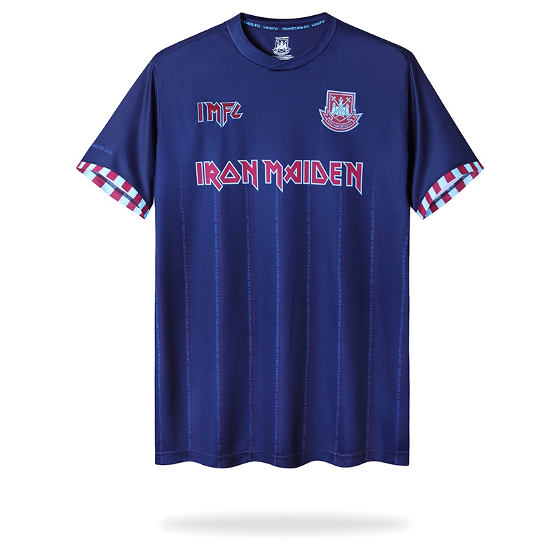 Iron Maiden x West Ham AWAY Camisetas Camisa T-shirt Punk Rock