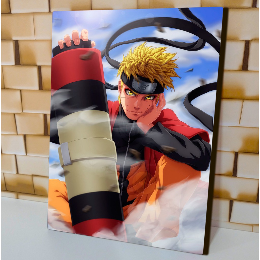 Quadro Metalizado Perfil Olhos Anime Naruto Shippuden Personagens Plac