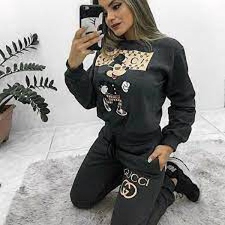 Calça gucci 2024 feminina moletom