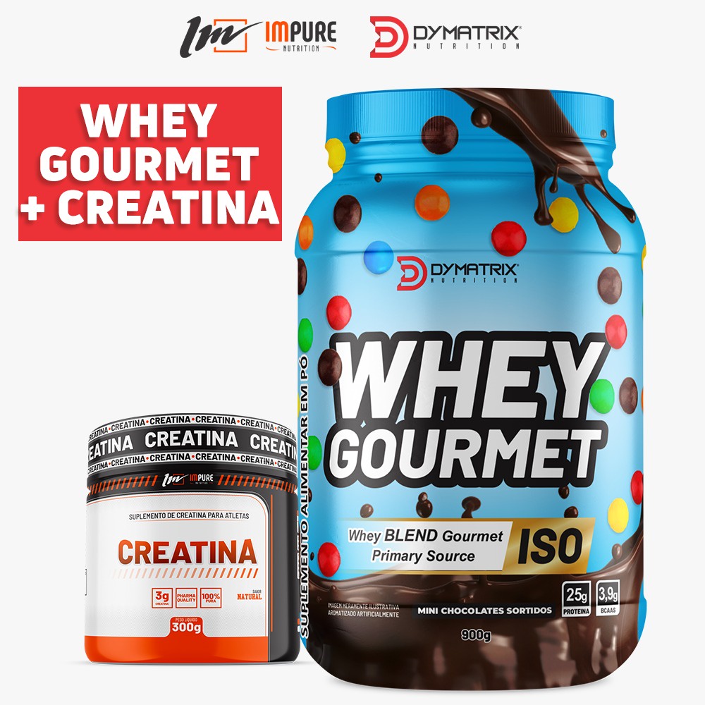 Whey Protein Gourmet ISO CHOCOLATE900G + Creatina impure300gr