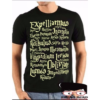 Camiseta plus size masculina feitiços cinza, Harry Potter