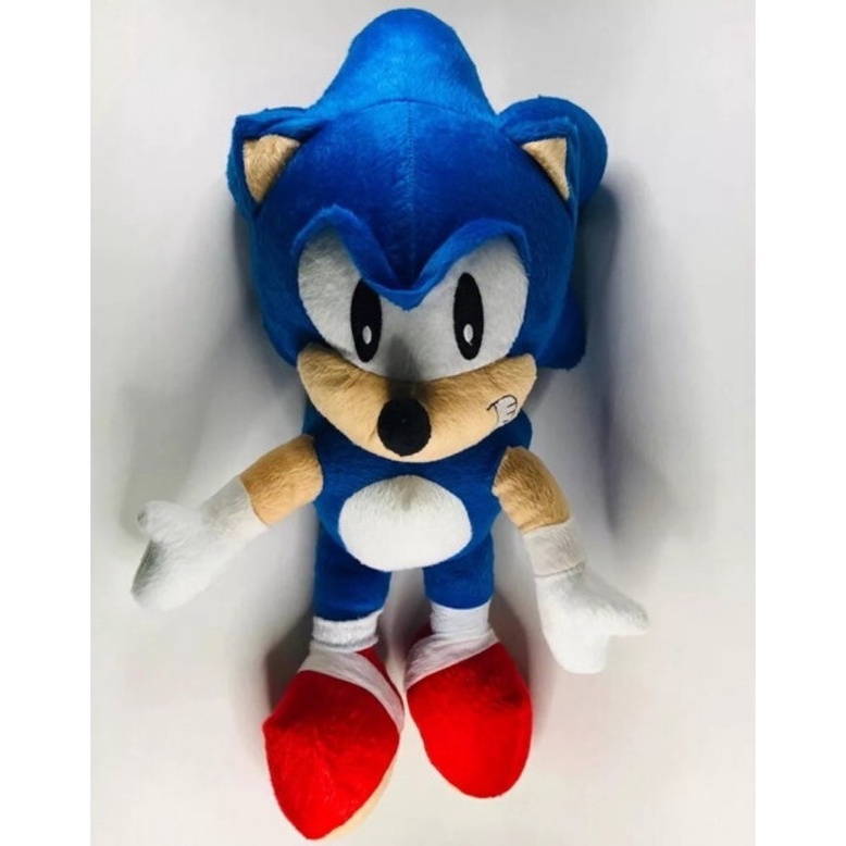 Boneco Sonic De Pelúcia Azul 50cm Grande