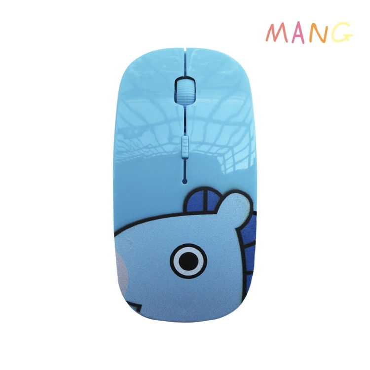 Kpop BTS BT21 Mouse Sem Fio Silencioso Bangtan Boys TATA