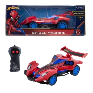 Carro Controle Remoto Web Machine Homem Aranha Preto-Candide - Novo Mundo