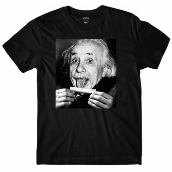 Camisa, Camiseta Albert Einstein Bolando Baseado Moda Tumblr 100% Algodão