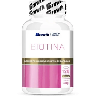 Biotina - 120 Cápsulas - Growth Supplements