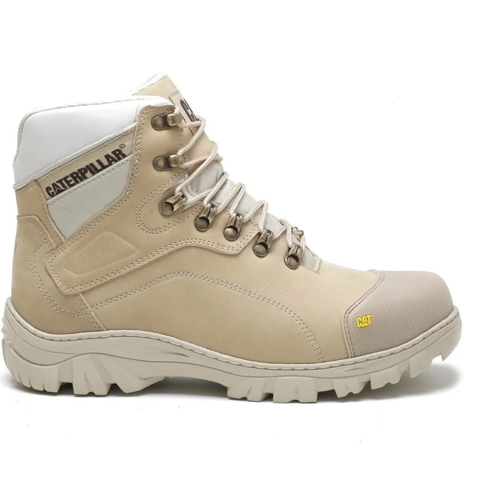 Bota Caterpillar Masculina de Couro Adventure Cat 9820 Verde Oliva Nude ...