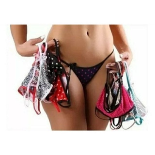 Kit 15 Calcinha Fio Dental Lingerie Sexy Microfibra Sapequinha