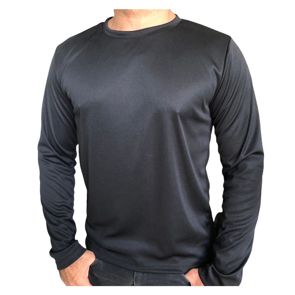 Camiseta Dry Fit Manga Longa Masculina Treino Academia Shopee Brasil