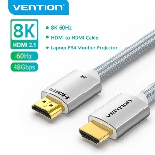 Vention Cabo HDMI 2.1 De Liga De Alumínio 8K/60Hz De Alta Velocidade 48 Gbps Divisor Dolby Vision De Vídeo Compatível Co