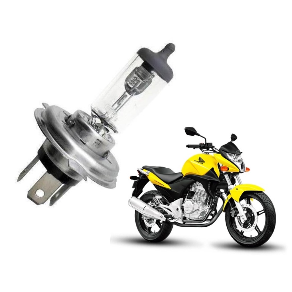 Lampada Do Farol Biodo H4 12v 60/55w Cb Xre 300 Falcon Sahara Shadow 600 Xt 600 660 Fazer 250 Cb500