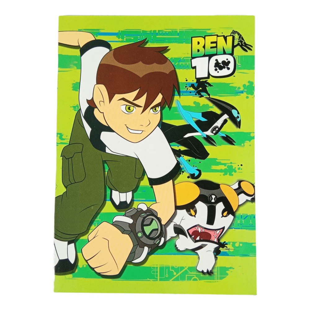 Caderno 1/4 Brochura 48fls Ben 10 kit com 2 Cadernos | Shopee Brasil