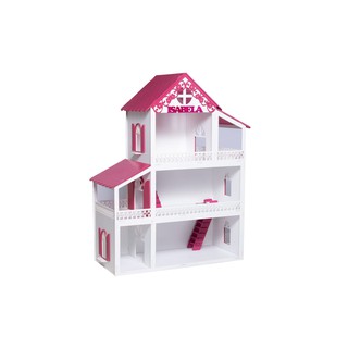 Casa Casinha Da Barbie Montada + Móveis Rosa - Colore - Casinha de