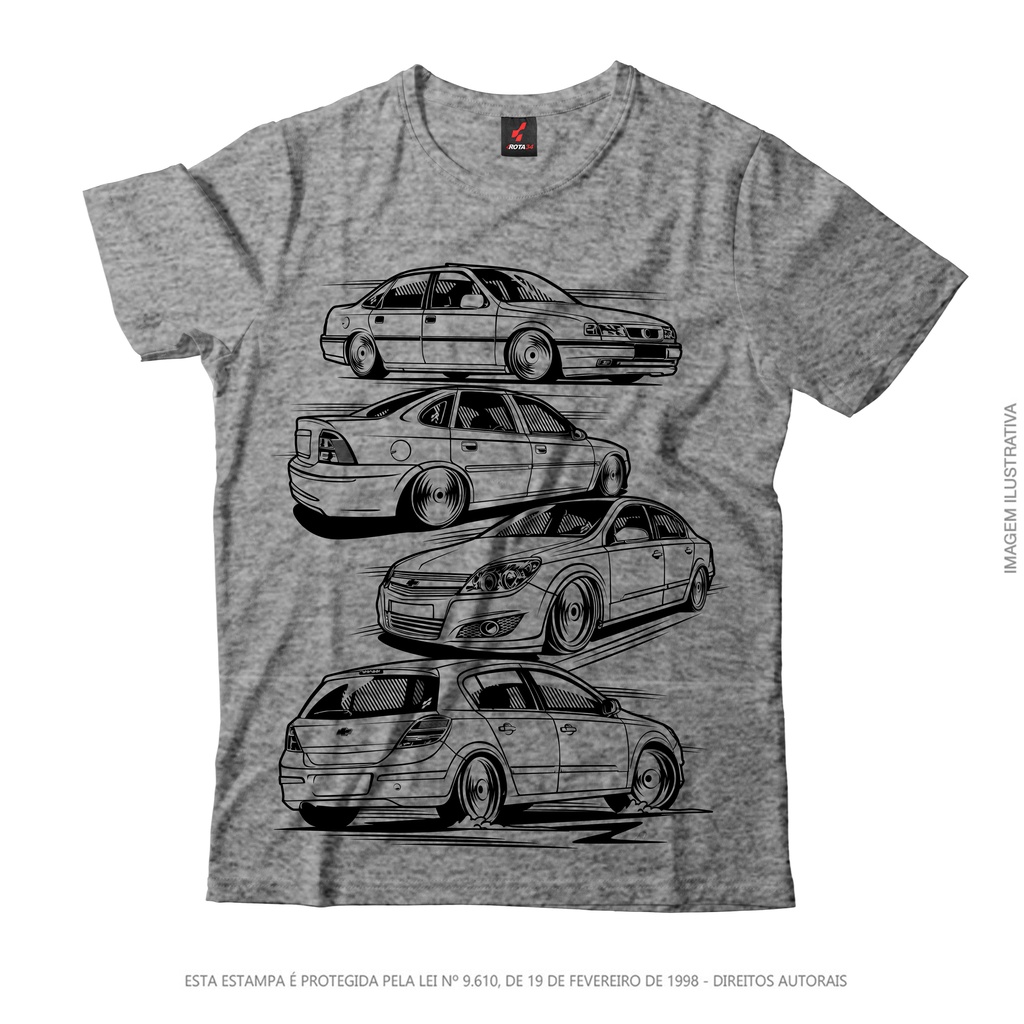 Camiseta Rota34 Vectra Gerações 