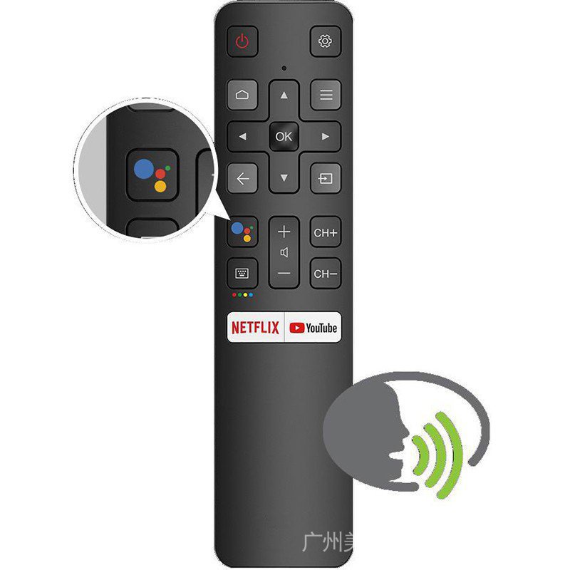 Novo Controle Remoto De Voz Original RC802V FNR1 Para TCL Android 4K ...