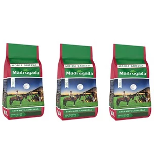 3Kg Madrugada Erva Mate Moída Grossa Gaúcho Chimarrão