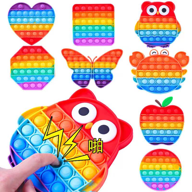 Chaveiro Fidget Pop It Antiestresse Bolha Silicone