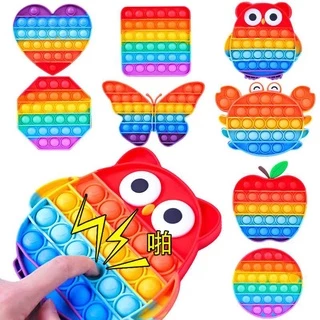 Chaveiro Fidget Pop It Antiestresse Bolha Silicone