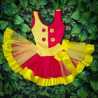Fantasia similar EMÍLIA infantil e adulto para festa com saia de tule até o tamanho 44