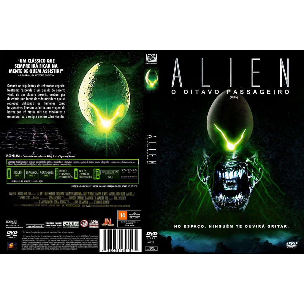 Adesivo Aliens Alien 8º passageiro 10x10